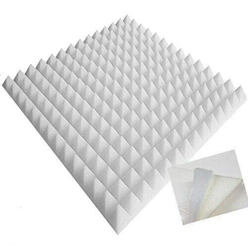 Pyramiden mail2mail Schaumstoff Akustik Dämmung Nop,penschaum Pyramiden ca. 100x50x5cm Weiss Mit Sel