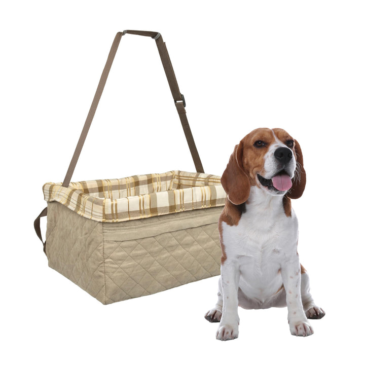 PetSafe Solvit Tagalong Standard-Autositz für Hunde, M, gesteppt M Original Verpackung Gesteppt, M O