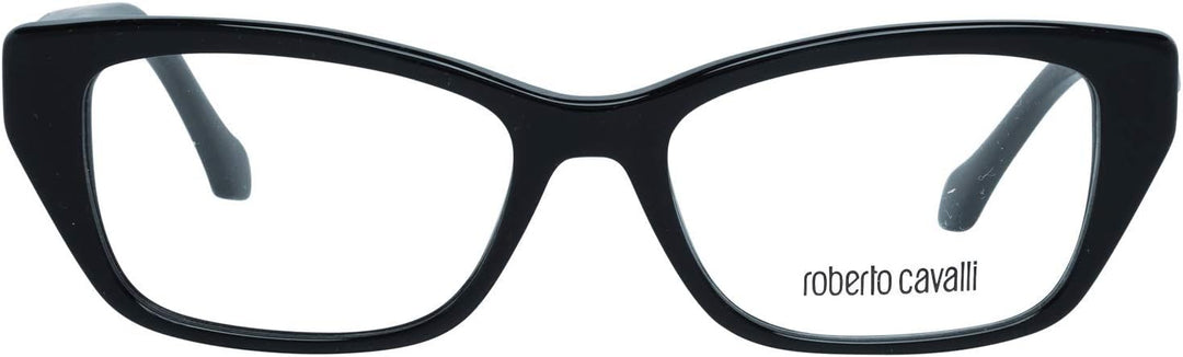 Roberto Cavalli RC5082 Brillenrahmen - Glänzender schwarzer Rahmen, glänzende schwarze Gläser, 51 mm