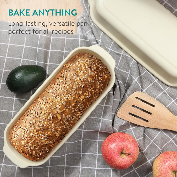 Navaris Brottopf - Toastbrot Backform - Brottopf zum Backen - Brottopf - Tontopf Brot - Brotbackscha