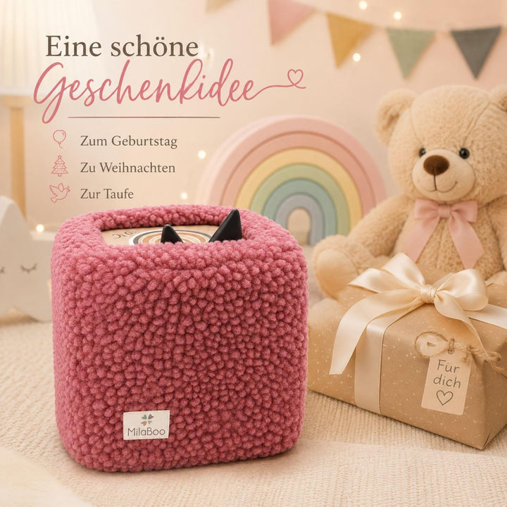 hochwertiger Teddybezug für Toniebox 1 und 2 – Handgefertigt in Deutschland, mit weichem Teddystoff,