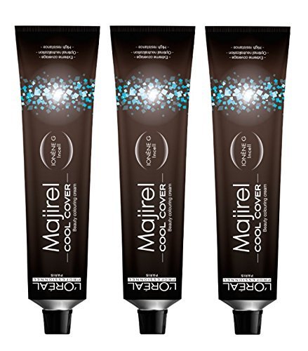 Loreal 3 er Pack Loreal Majirel Cool Cover 50ml 5,18 CC Hellbraun Asch Mokka