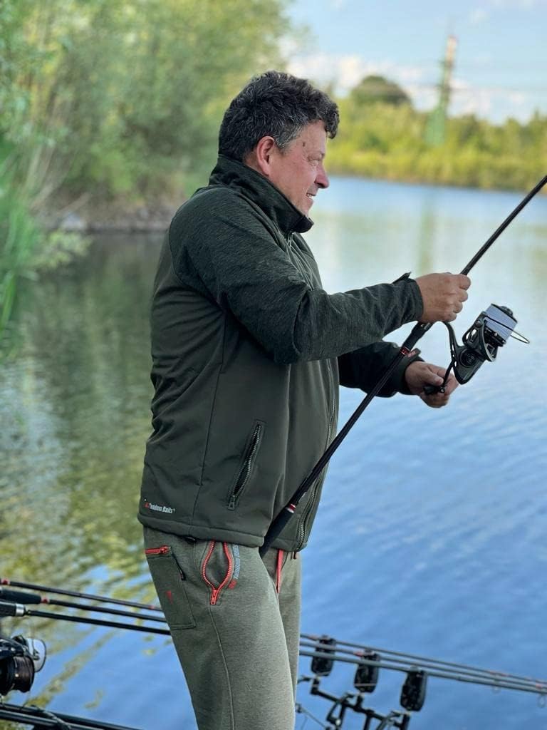 Tandem Baits Leichte Softshelljacke für Herren | Männer Softshell Sweatshirt | Windbreaker Fleecejac