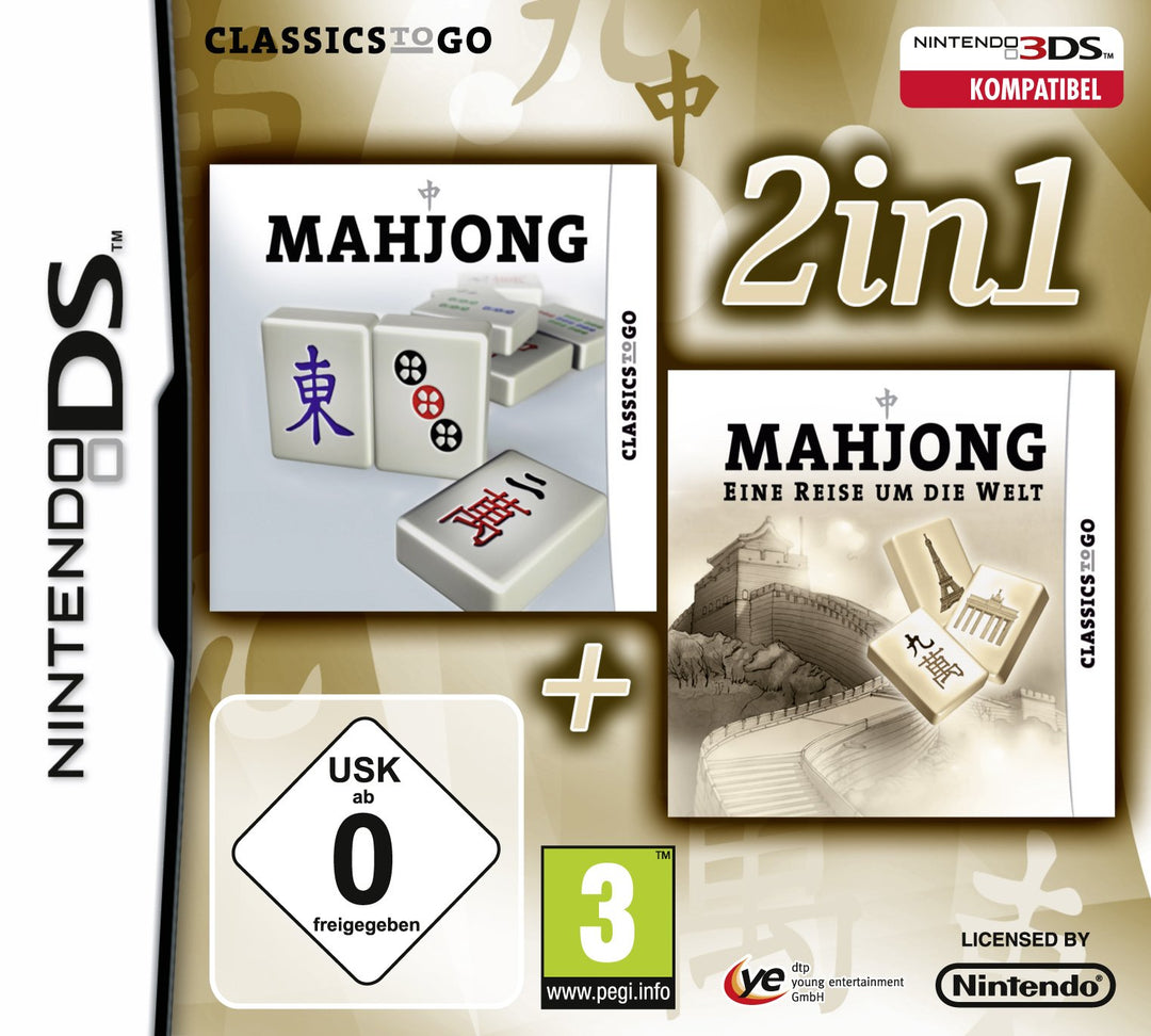 2 in 1: Mahjong + Mahjong - Eine Reise um die Welt - [Nintendo DS]