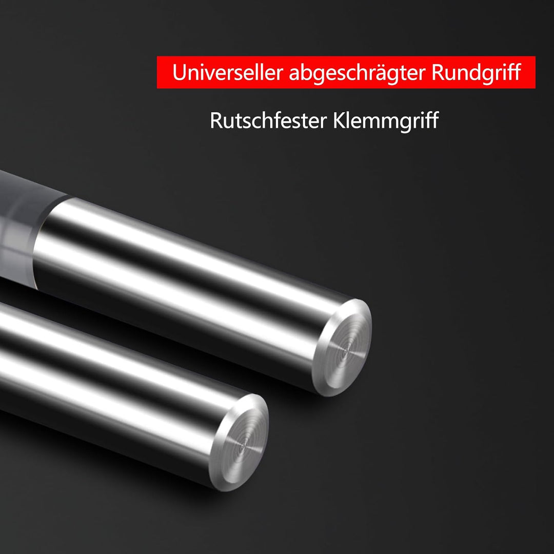HOZLY Kugelkopffräser Konische CNC Fräser Kugelfräser 2 Stück, R0.5 Spiralnutfräser Bit 6mm Schaft 2