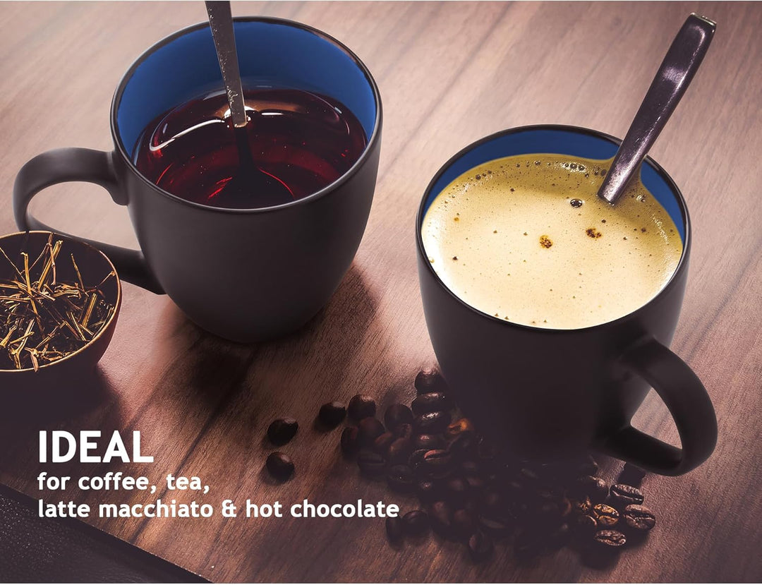 MIAMIO - 6 x 350 ml Kaffeetassen/Kaffeebecher Set - Tassen Set 6er Modern - Le Papillon Kollektion B
