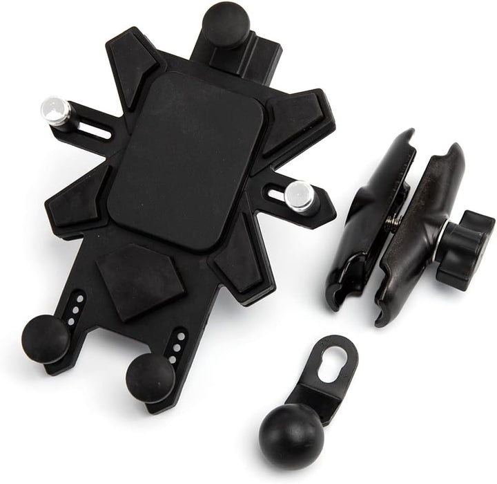 APEBAZY Motorrad-Fahrrad-Telefonhalterung, verstellbar, schwenkbar, stossfest und robust, Universal-