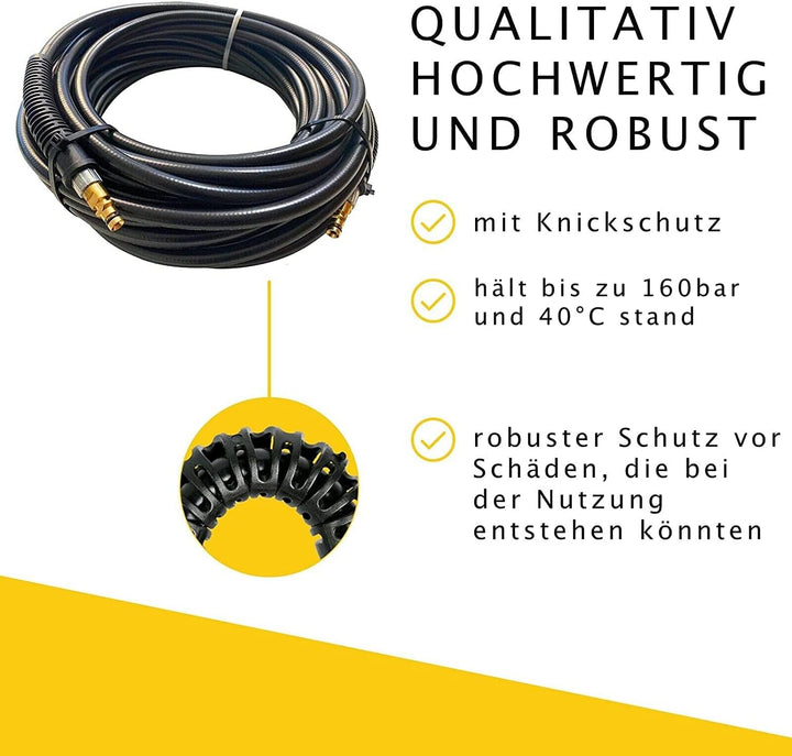 Hochdruckschlauch für alle Kärcher Hochdruckreiniger K2 bis K7 Home & Garden ab Baujahr 2009 mit Cli