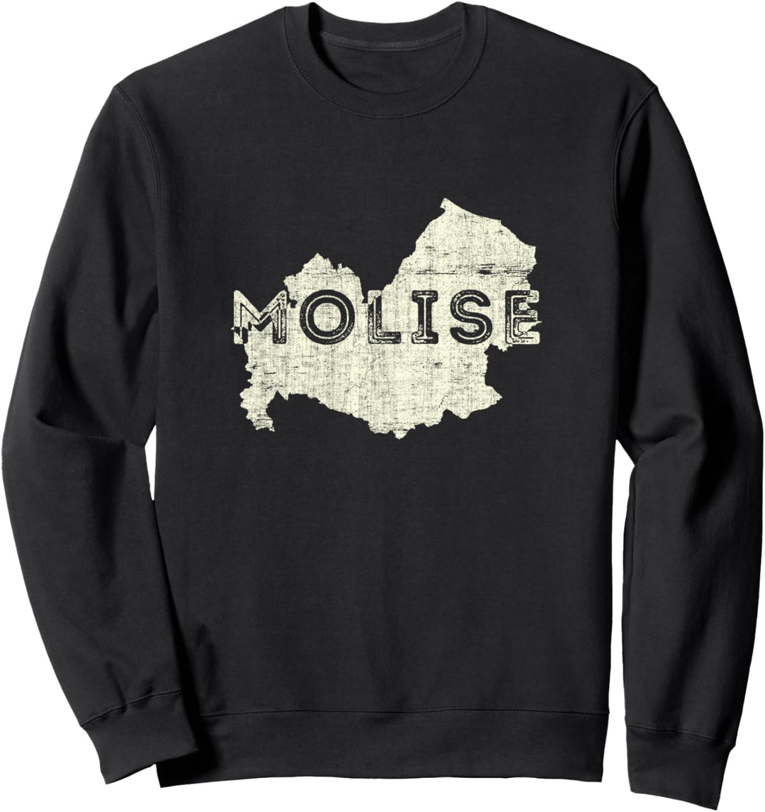 Molisan Karte Word Art - Molise Italien Souvenir Sweatshirt