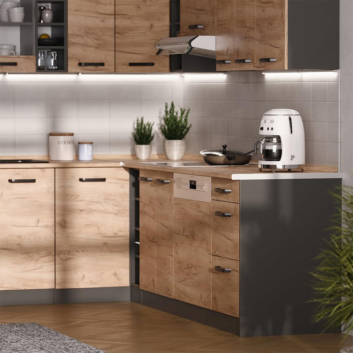 Vicco Seitenblenden für den Unterschrank R-Line Anthrazit | 2er Set, zur freien Kombination innerhal