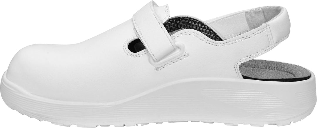 Berufsschuhe ELTEN MICHEL WHITE ESD SB, Herren, Clogs, leicht, weiss, Stahlkappe - Grösse 47 47 EU,