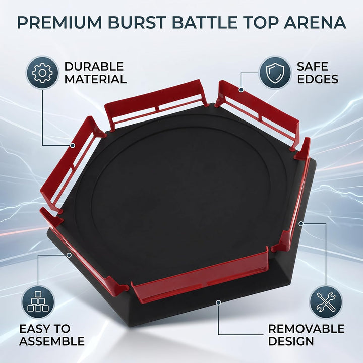 Battle Tops Stadium, Burst Battle Top Arena Abnehmbares Verdicktes Battle Top Stadium für Burst Batt