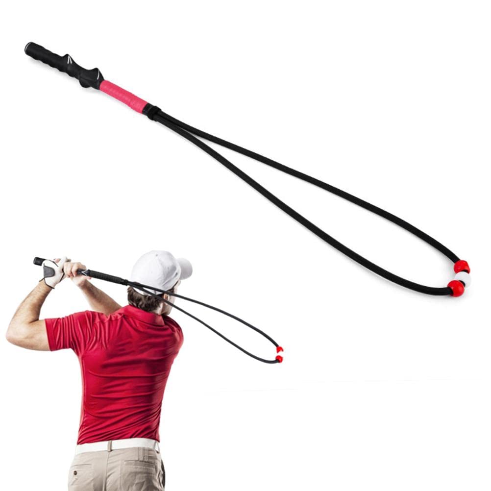 Dapuly Golf Schwung Training Hilfe Seil, Tragbarer Golfschwung-Trainer Training Einstellbare Griff G