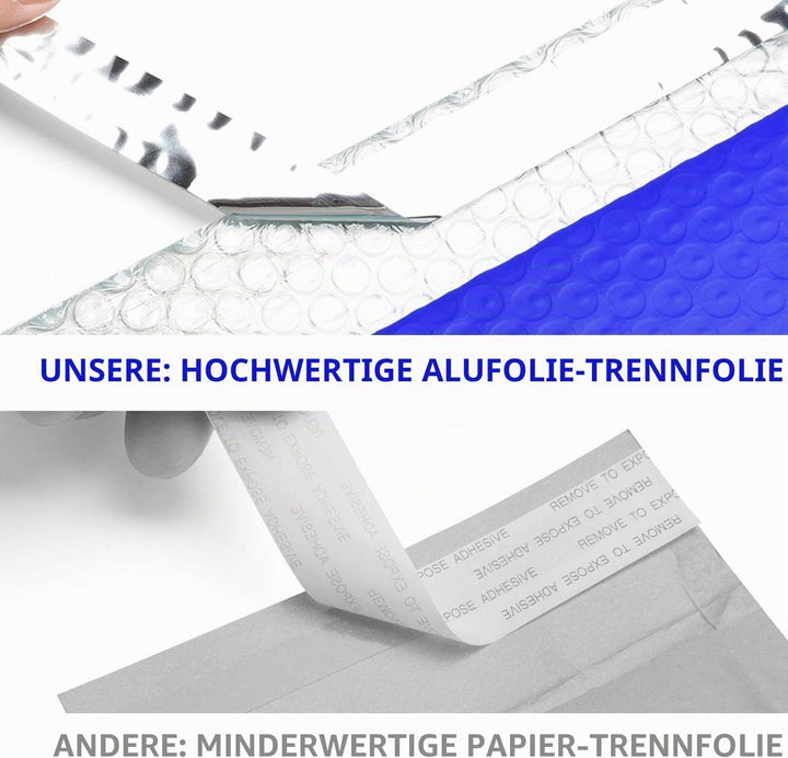 Switory 50 Stück Versandtaschen A5 Polsterumschläge 15,3 cm x 26,9 cm Poly Bubble Mailer Gepolsterte