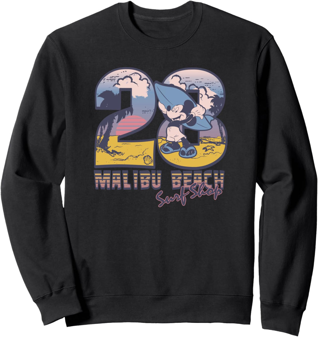 Disney Mickey Mouse Malibu Beach Surf Shop Sweatshirt