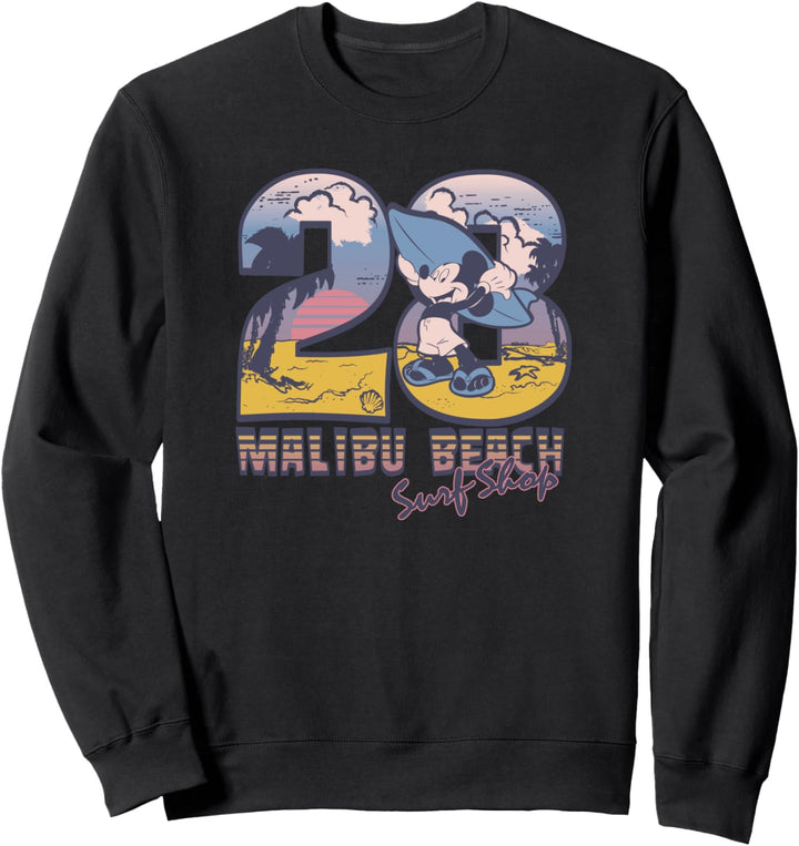 Disney Mickey Mouse Malibu Beach Surf Shop Sweatshirt