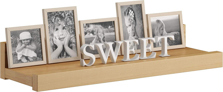 Erst-Holz Bucheablage Regal Fotoleiste für Bilder Bücher und Deko in DREI verschiedenen Längen V-90.