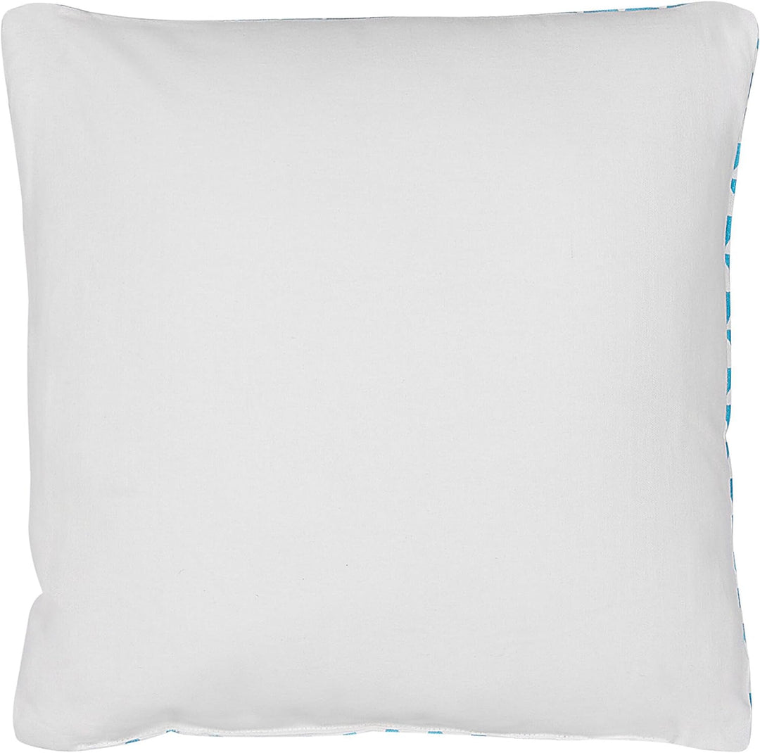 Dekokissen im 2er Set Baumwolle mit Aufschrift blau 40 x 40 cm Radzkot