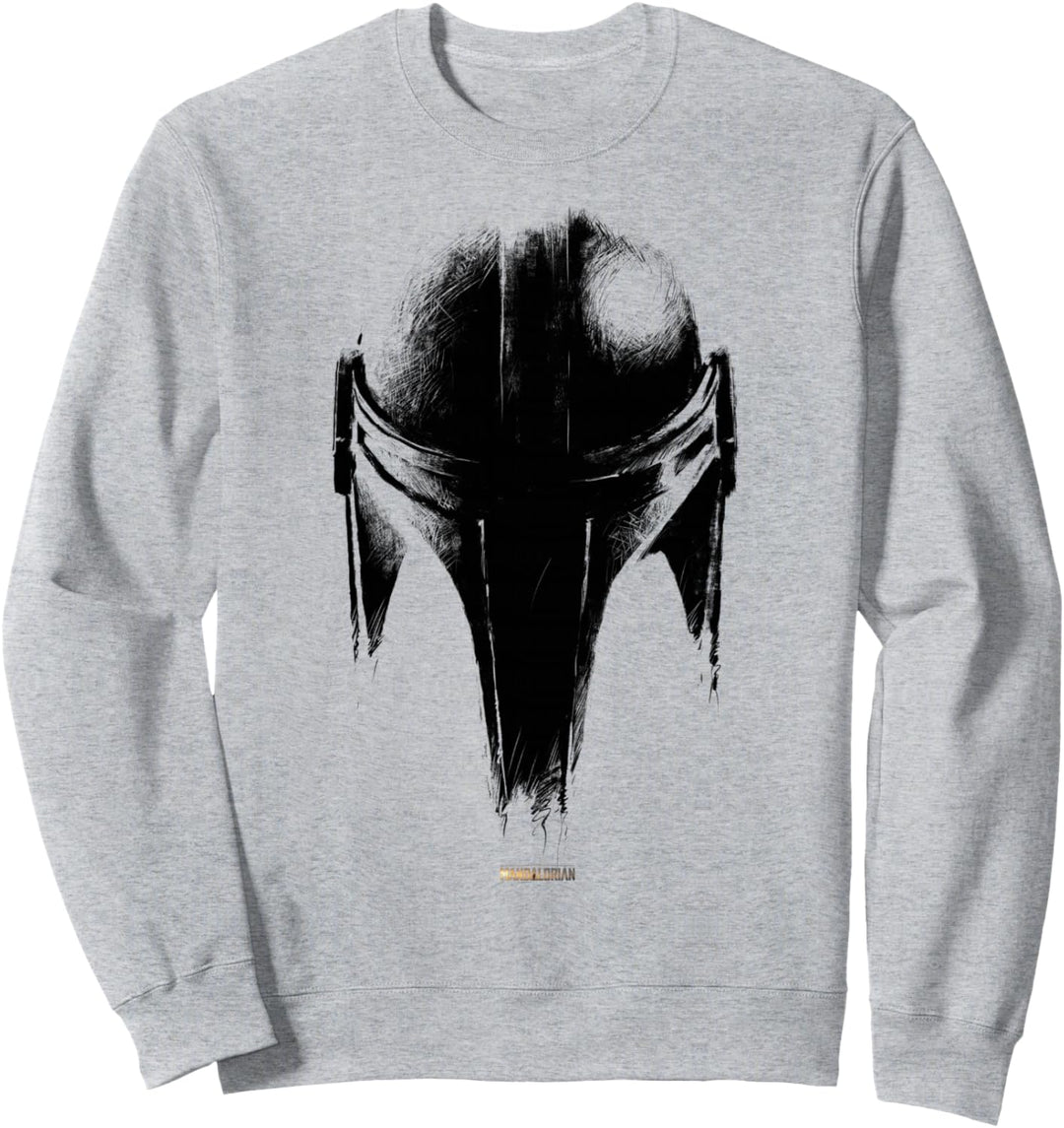 Star Wars The Mandalorian Helmet Sketch Sweatshirt