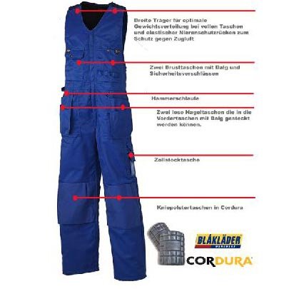 Blakläder Kombihose 2650 leicht und Atmungsaktiv 24 Navy Blue 31W / 32L, Navy Blue 31W / 32L