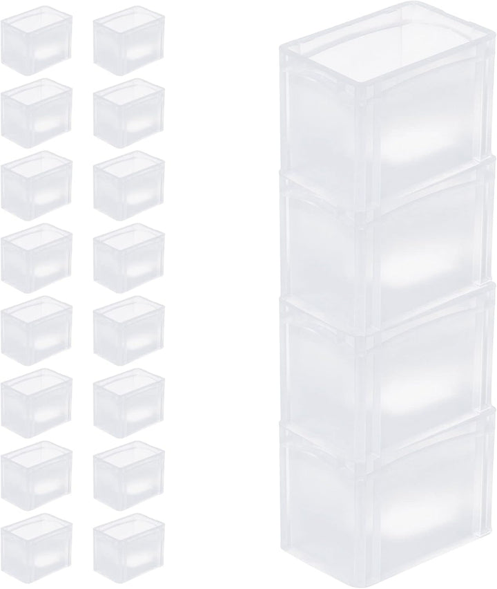 PROREGAL SuperSparSet 20x Transparenter Eurobehälter BasicLine mit geschlossenem Griff | HxBxT 22x20