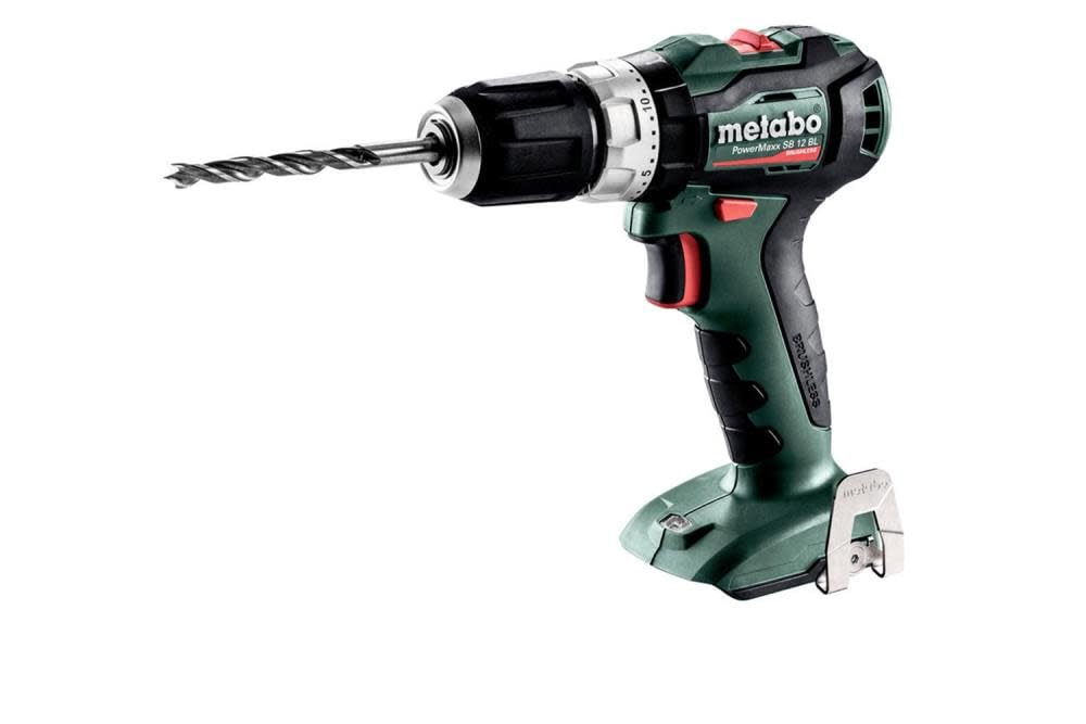 Metabo Akku Schlagbohrschrauber SB 12 BL (12 V, ohne Akku, mit LED-Licht, Bitdepot, Schnellspannbohr