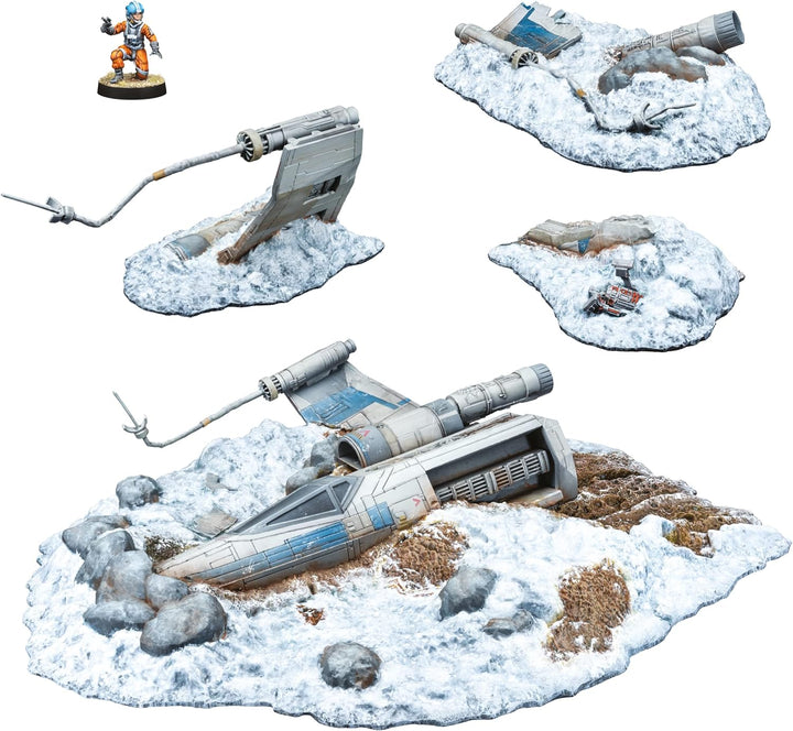 Asmodee | Atomic Mass Games | Star Wars: Legion – Abgestürzter X-Flügler | Erweiterung | Tabletop |