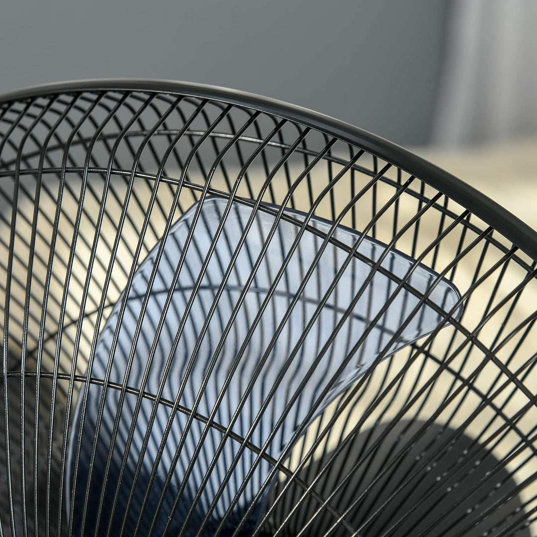 HOMCOM Standventilator mit 2,8 Liter Wasserkühlung, 90 W Ventilator mit Timer-Funktion Lüfter mit 3