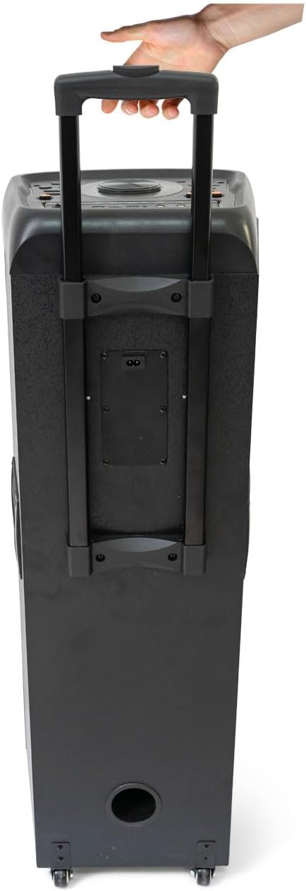 Ibiza STUPDJ1400 Aktiver Lautsprecher 1400W – Bluetooth, USB, TWS, LED-Lichteffekte, DJ & Karaoke Bo