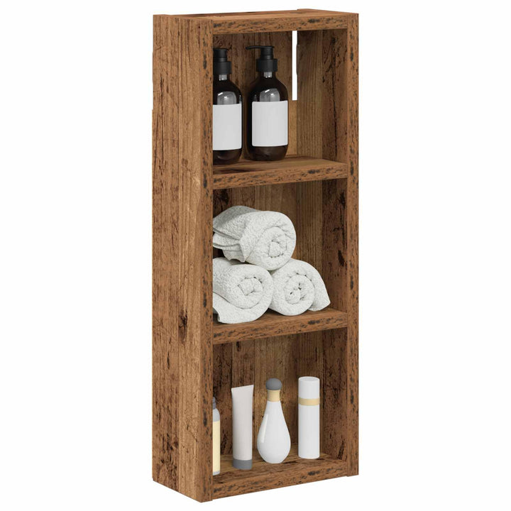 vidaXL Badezimmer-Wandschrank Altholz 20 x 10 x 50 cm Holzwerkstoff, Altholz 20 x 10 x 50 cm
