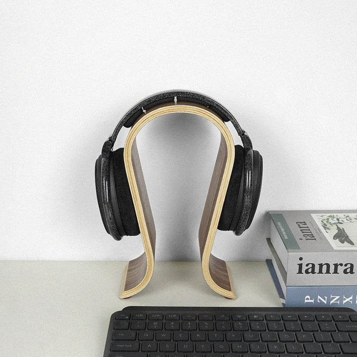 Linkidea Ständer für hölzerne Omega-Kopfhörerständer/Headset-Halter/Schreibtisch-Display-Aufhänger,