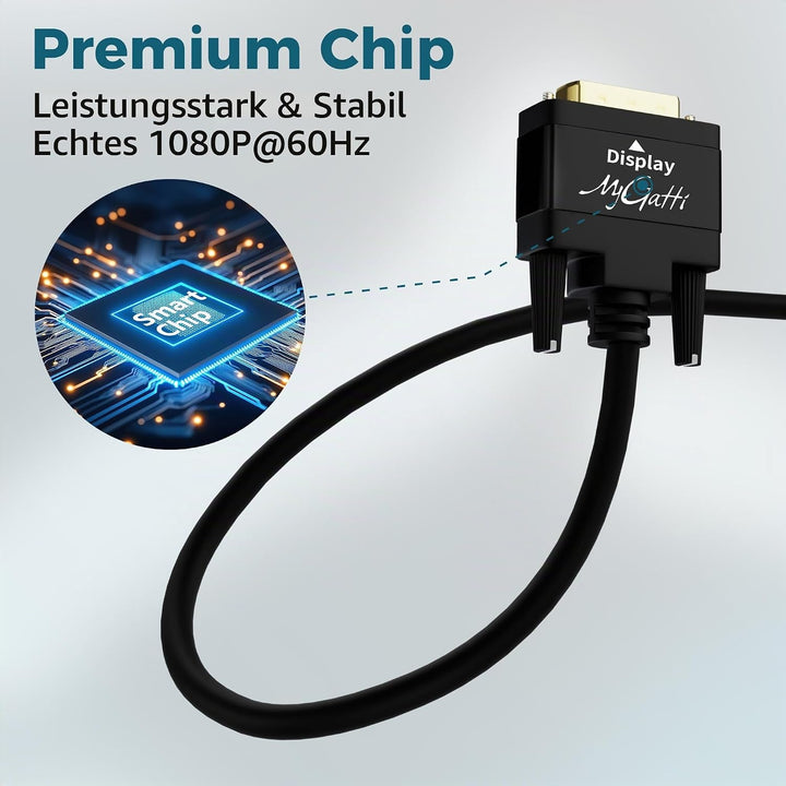 USB 3.0 auf DVI AdapterKabel 2 m,Typ-A Stecker auf DVI Stecker Bidirektionale,1080P Full HD für Fern