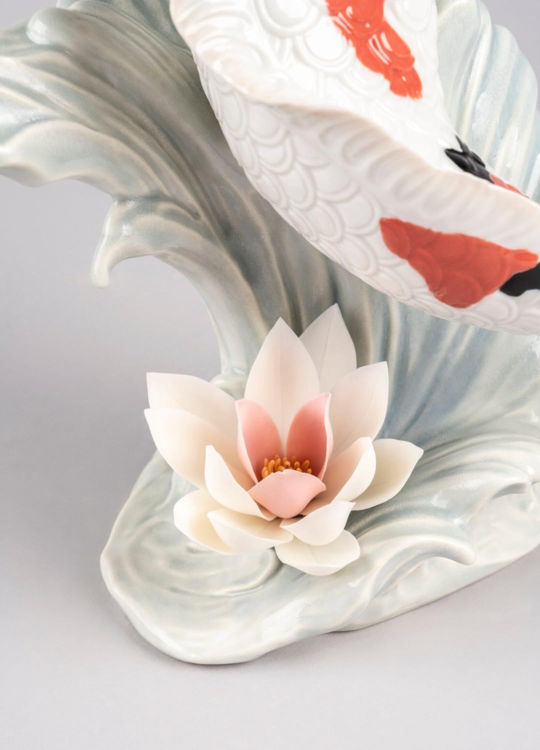 LLADRÓ Koi Figurine. Carpas Koi. Porzellan.
