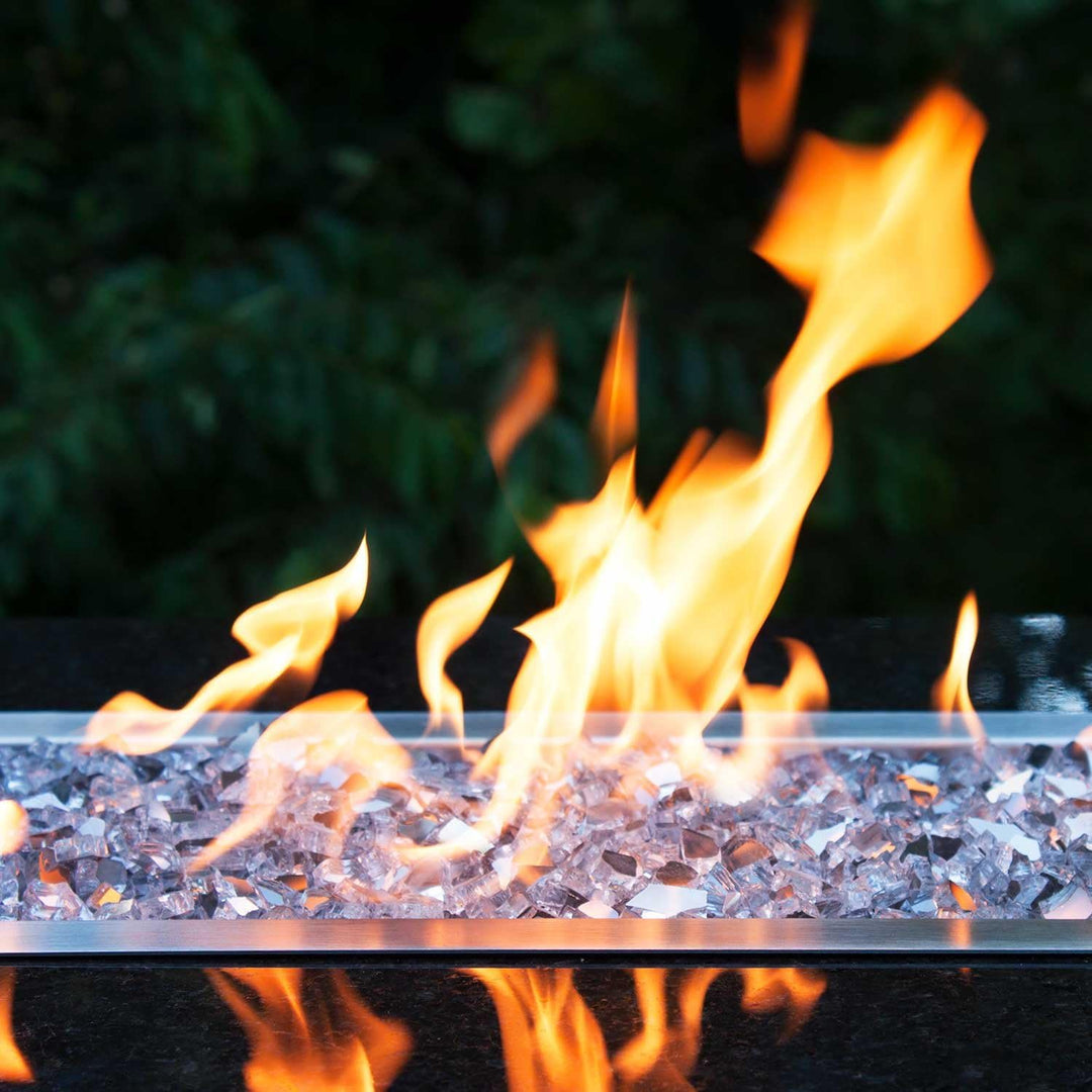 Celestial Fire Glass Hochglänzendes, 1,27 cm reflektierendes gehärtetes Feuerglas in Diamant-Sternli