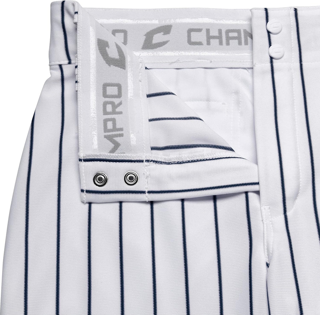 Champro Herren Erwachsene Triple Crown Nadelstreifen Ob Hose Baseball offenem Boden XXL Weiss, Marin