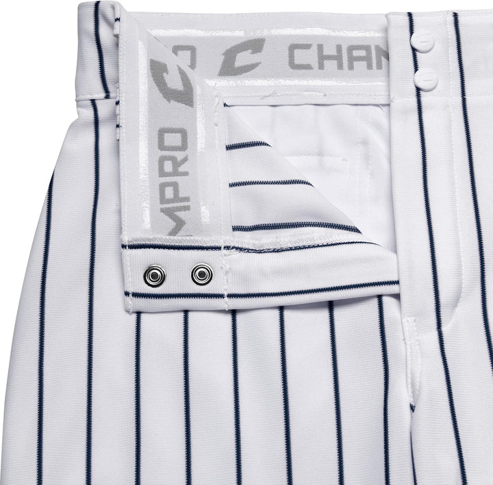 Champro Herren Erwachsene Triple Crown Nadelstreifen Ob Hose Baseball offenem Boden XXL Weiss, Marin
