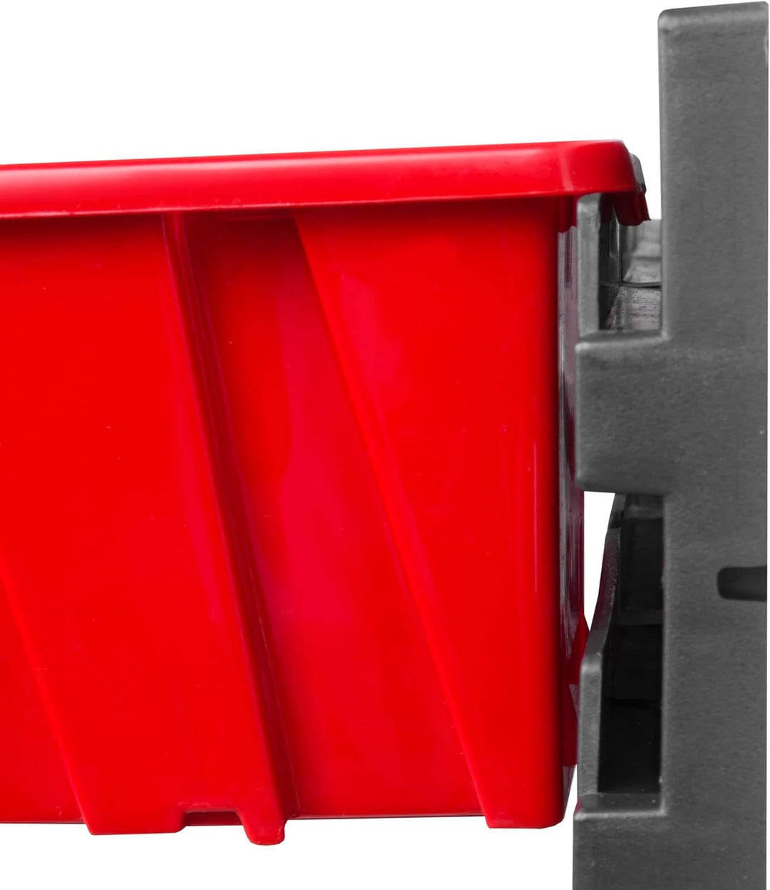 Lagersystem Werkstattregal | 115 x 39 cm | 40 stck. Box | Wandregal mit Stapelboxen - Wandplatten Ex
