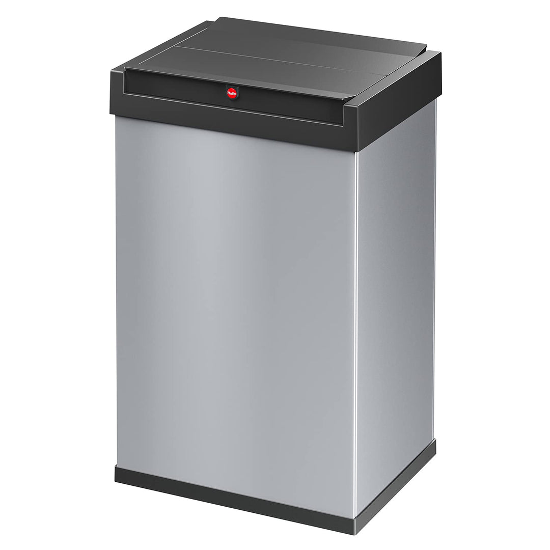 Hailo Big-Box Swing L Mülleimer - 1 x 35 Liter - selbstschliessender Schwingdeckel - Stahlblech - Mü