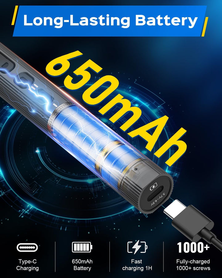 Mini Elektrisch Schraubendreher Set - 160 in 1 Präzisions Electric Screwdriver - Akku Schraubendrehe