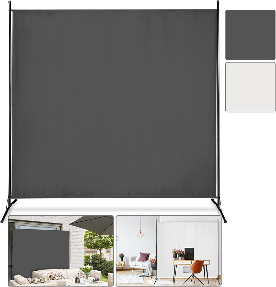 Gimisgu Paravent 180x180cm Raumteiler Gross Garten Stellwand Trennwand Balkon Sichtschutz, 1 Teilig,