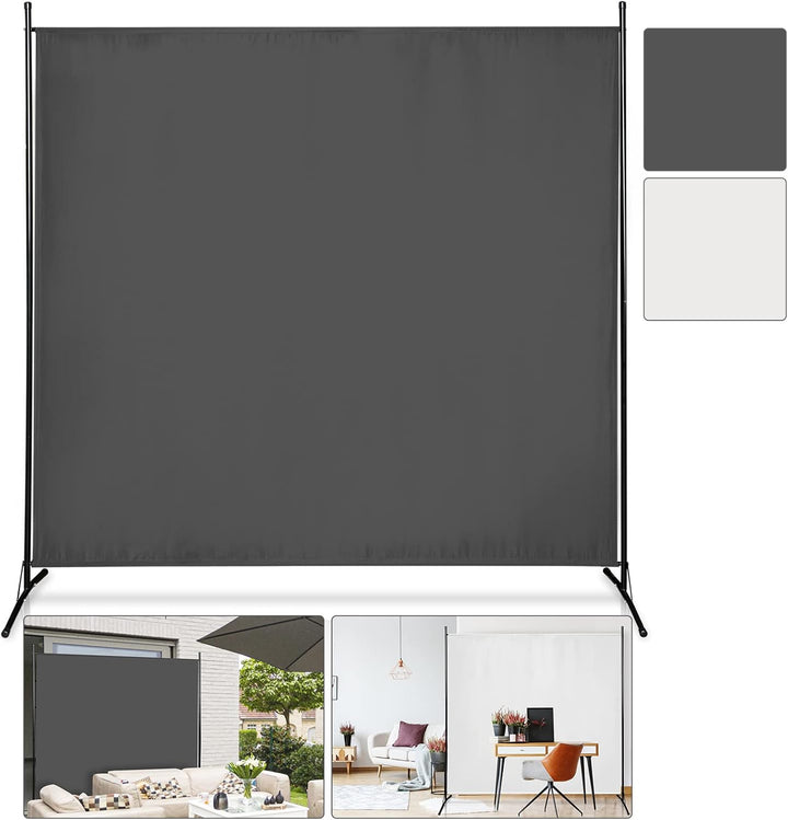 Gimisgu Paravent 180x180cm Raumteiler Gross Garten Stellwand Trennwand Balkon Sichtschutz, 1 Teilig,
