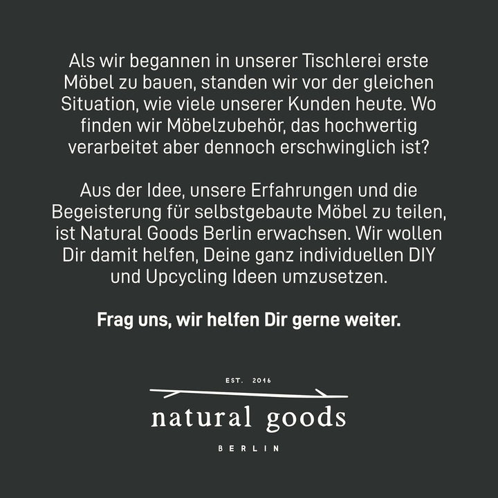 Natural Goods Berlin 1x Hakenleiste SQUARE Garderobenleiste Schwarz Metall 900 x 50 mm - Hakenleiste