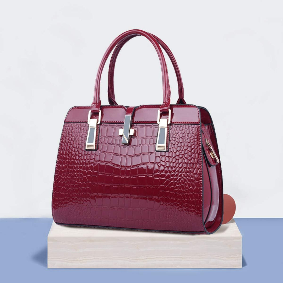 Nicole&Doris Damen Handtaschen Neue Umhängetasche Lackleder Shell Schultertasche Henkeltaschen Tasch