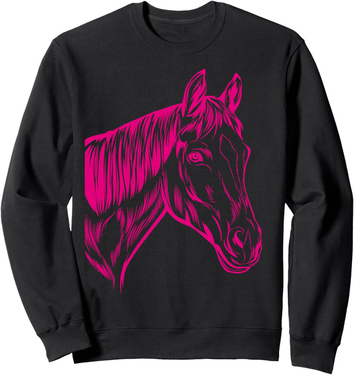 PFERDE Mädchen Damen | Reiterin Reiten PFERDE Sweatshirt