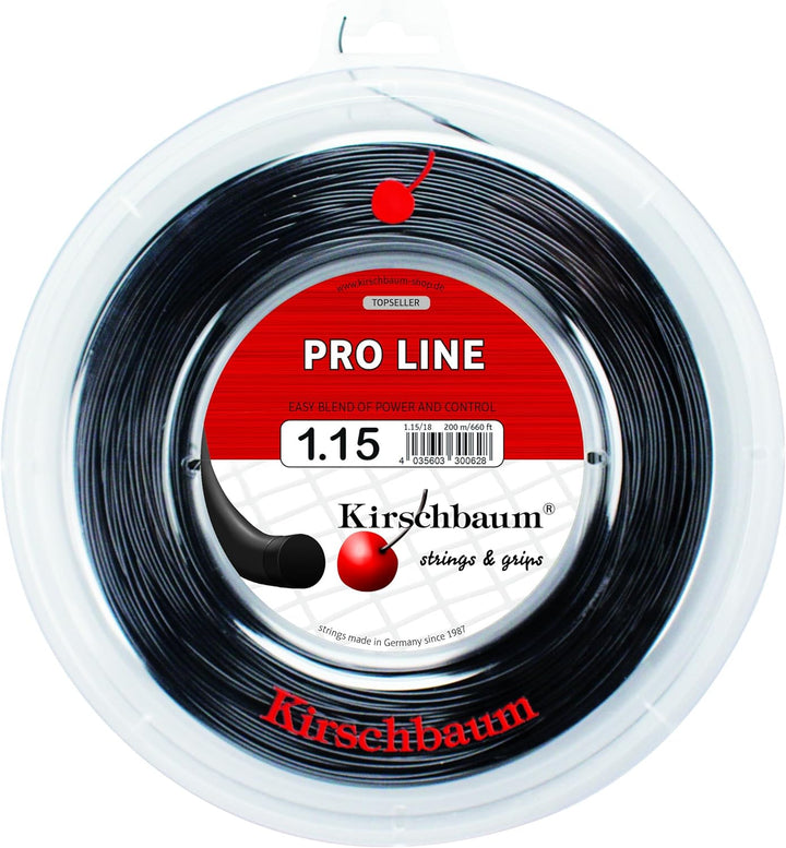 Kirschbaum Saitenrolle Pro Line II 1,15 mm Schwarz, 1,15 mm Schwarz