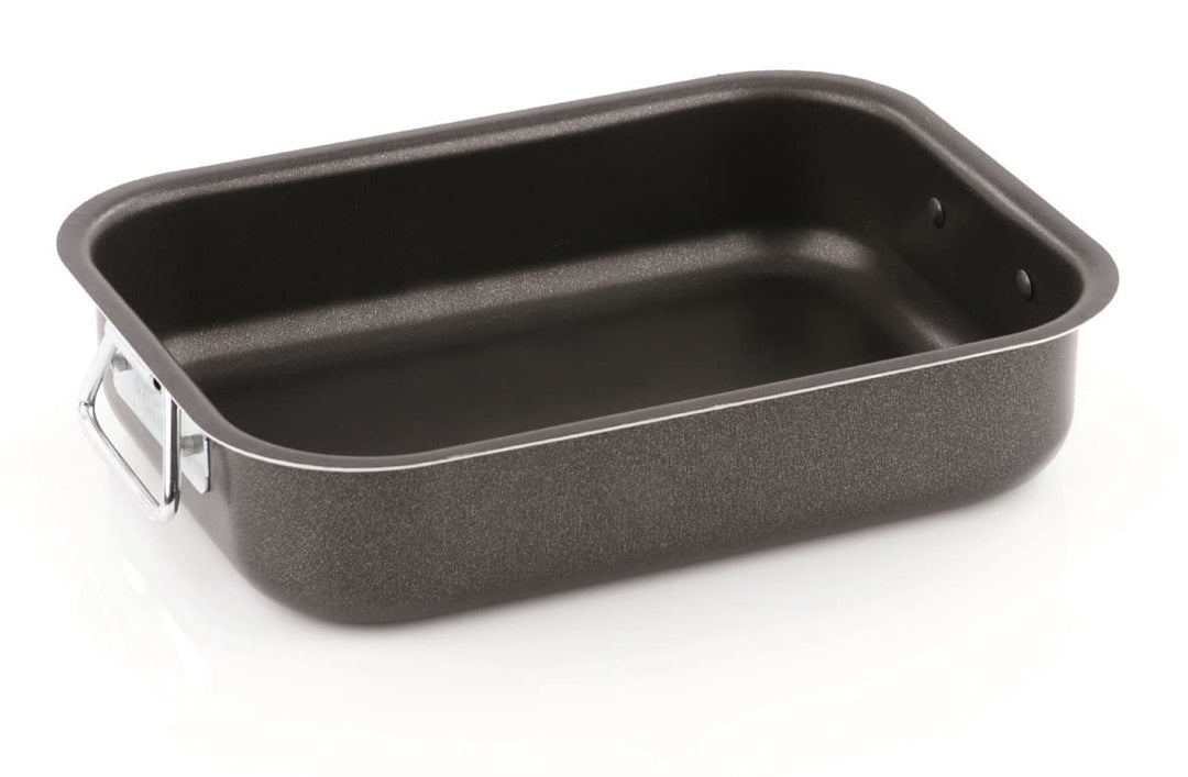 Barazzoni Artikel von Ofen Bräter/Lasagneform aus beschichtetem Aluminium 40 x 33 cm, Aluminium, sch