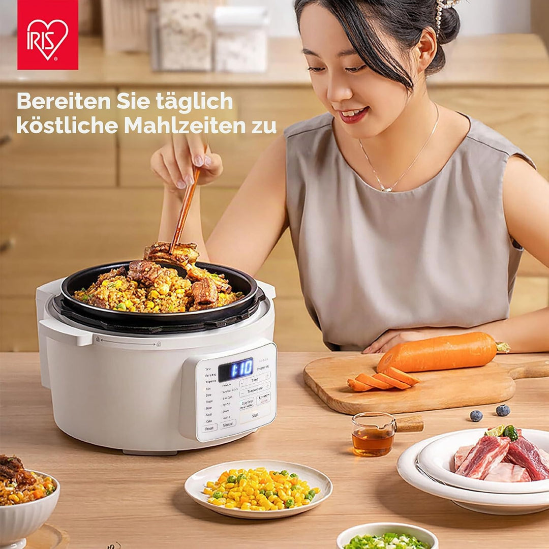Woozoo, Multikocher inkl Schnellkochtopf & Reiskocher, 12-in-1, 6 manuelle Modi, 6 voreing. Menüs, F