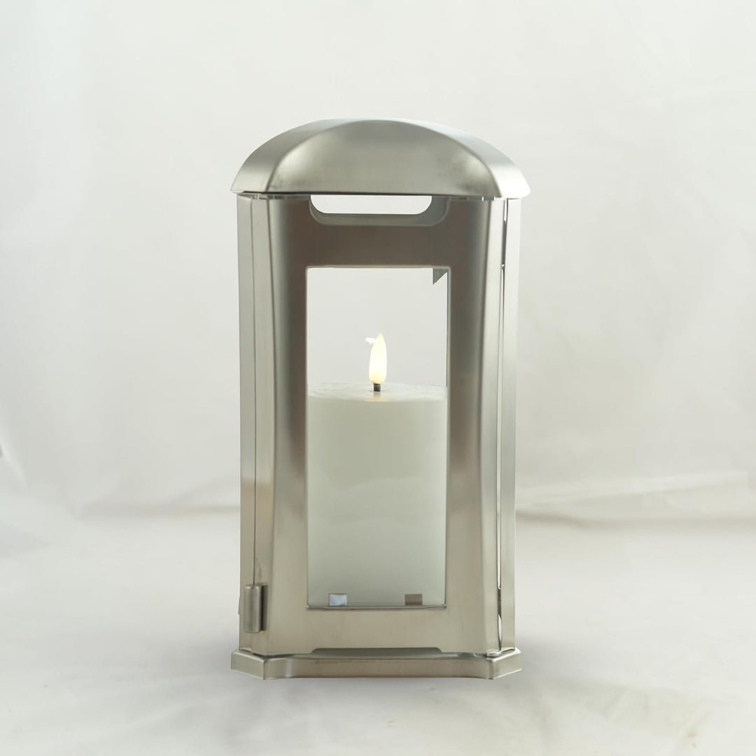 designgrab AEL5 Grablampe Venezia aus Edelstahl, Silber, 13 x 13 x 24 cm