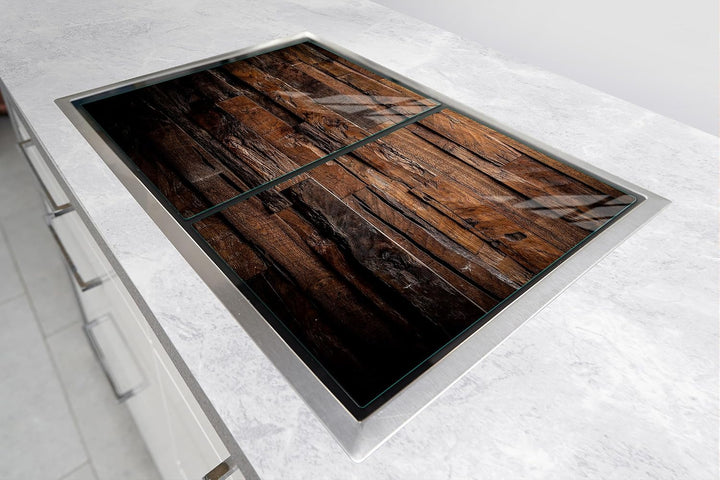 TMK ArtDeko Herdabdeckplatte 2 Teilig 40x52 + 45x52 cm - Spritzschutz Herdabdeckung – Herdschutz aus