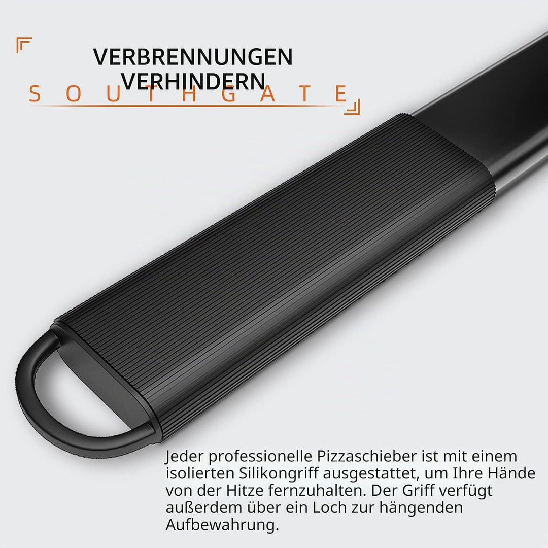 SOUTHGATE 12 Zoll Perforierter Pizzaschieber, Pizzaschaufel aus Hart Eloxiertes Aluminium, Pizza Sch